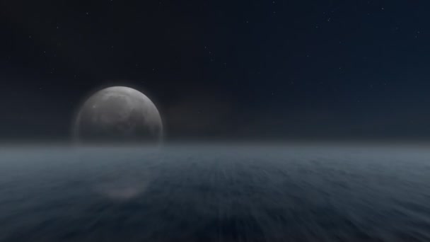 Gyorsított Sötétség Föld Hold Emelkedik Majd Egy Ragyogó Napkelte Vakító — Stock videók