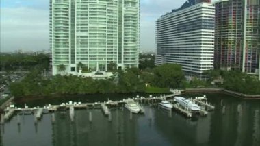 Otel ve apartmanlar Miami Hava bir çekim.