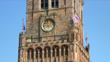 Brugge, Belçika'daki bir kilise kule kadeh