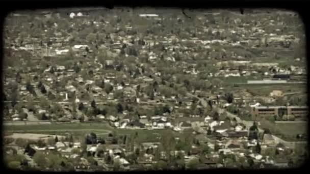 Met Uitzicht Utah Valley Buurten Kerken Scholen Bedrijven Parken Uit — Stockvideo