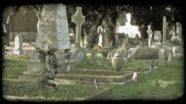 Fotoğrafını İtalyan kaldırıldı olarak işaretler. Vintage stilize video klip.
