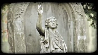 Fotoğrafını İtalyan kaldırıldı olarak işaretler. Vintage stilize video klip.