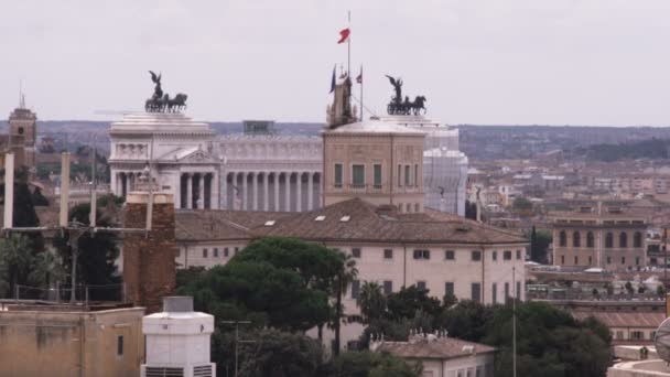 Uma Grande Foto Roma Com Cidade Vaticano Segundo Plano — Vídeo de Stock