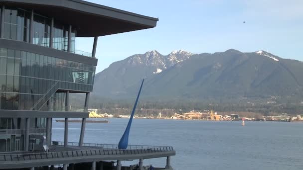 Vancouver Canadá Octubre 2012 Amplia Parte Bahía Vancouver — Vídeos de Stock