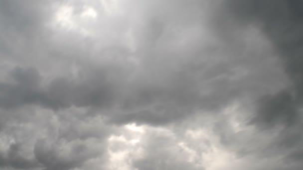 Ciemna Burzliwa Zachmurzenie Porusza Niebo Time Lapse — Wideo stockowe