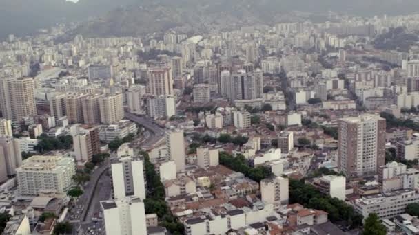 Imágenes Aéreas Cámara Lenta Río Janeiro Brasil Filmado Desde Helicóptero — Vídeos de Stock