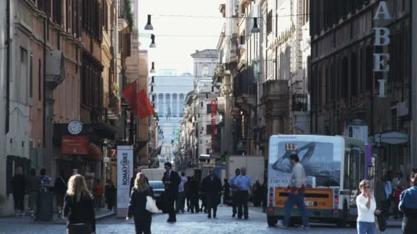 이탈리아 2012 군중을 이탈리아에서에서 2012 골목의 — 비디오
