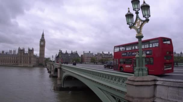 Londýn Anglie Října 2011 Pohled Směrem Dolů Neznámí Lidé Přes — Stock video