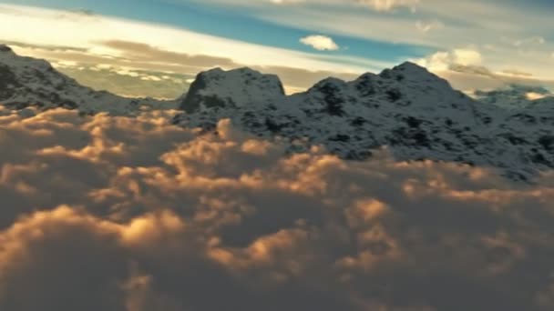 Animated Shot Mountain Peaks Utah — Stock Video