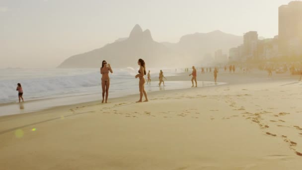 Rio Janeiro Brasile Giugno 2013 Slow Motion 180 Riprese Due — Video Stock