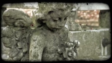 Fotoğrafını İtalyan kaldırıldı olarak işaretler. Vintage stilize video klip.