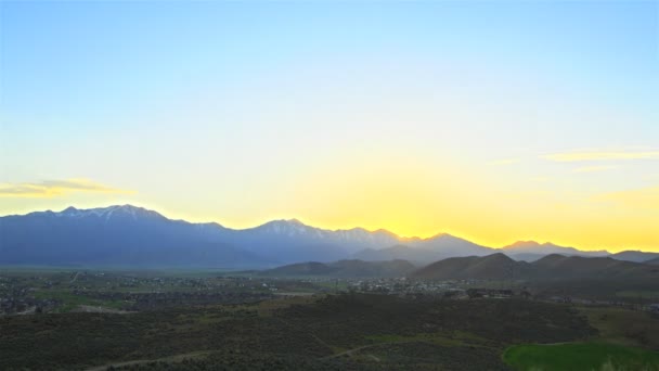 Timelapse Shot Beautiful Landscape Utah Valley — Stock Video