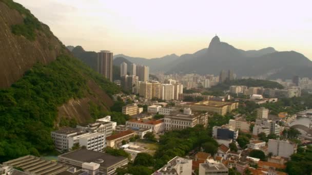 Aerial Shot Rio Janeiro Brazil Taken Helicopter — Stock Video