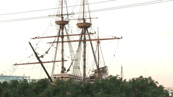 Vue Panoramique Mayflower Dans Massachusetts — Video