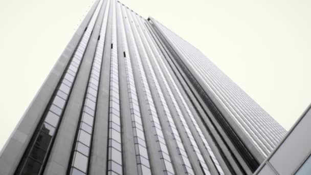 Dramatische Pannen Shot Van Fao Schwarz Building New York City — Stockvideo