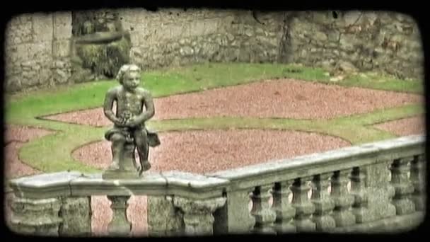 意大利小院的镜头 复古风格化视频剪辑 — 图库视频影像