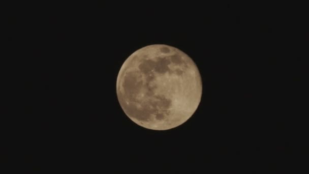 Plan Statique Surface Une Pleine Lune Couleur Brune — Video