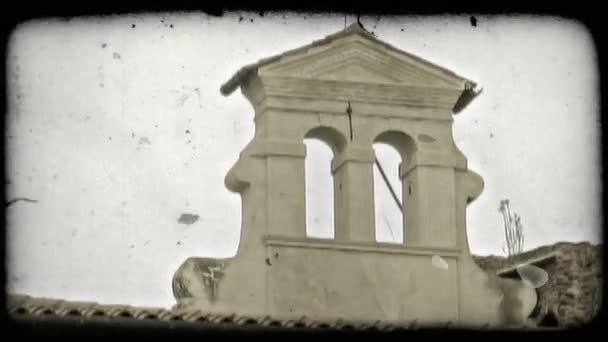 Πλάνο Του Μια Θρησκευτική Δομή Στην Κορυφή Ενός Κτιρίου Στην — Αρχείο Βίντεο