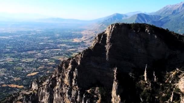 Vue Aérienne Vallée Provo Pendant Journée Provo Utah — Video