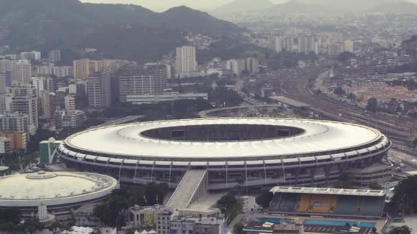 Rio Janeiro Circa June 2013 Rastreamento Arena Futebol Maracana Enquanto — Vídeo de Stock