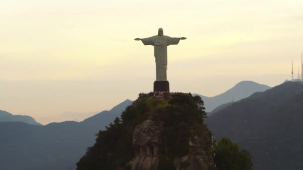 Rio Janeiro Circa Juin 2013 Plan Statue Christ Rédempteur Sur — Video