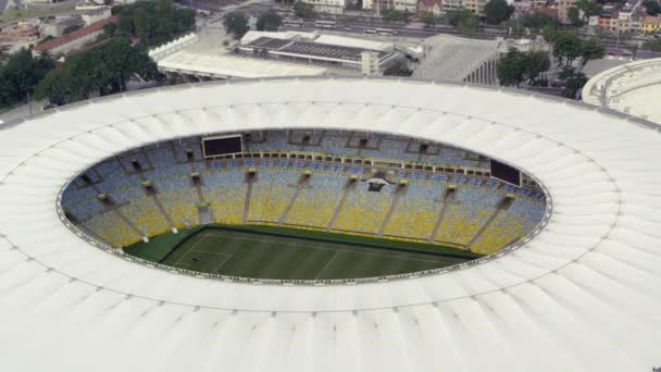 Rio Janeiro Circa June 2013 Melihat Dalam Stadion Terbuka Sepak — Stok Video