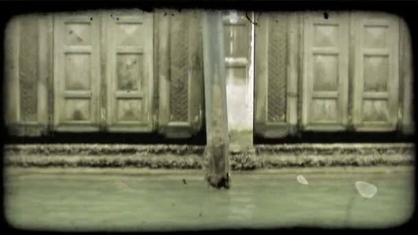 Venice Italy Circa 2012 Shot Motorboat Water Vintage Stylized Video — Stock Video