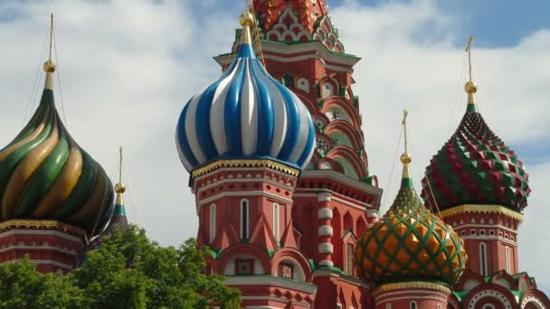 Time Lapse Toppen Basil Cathedral Moskva — Stockvideo