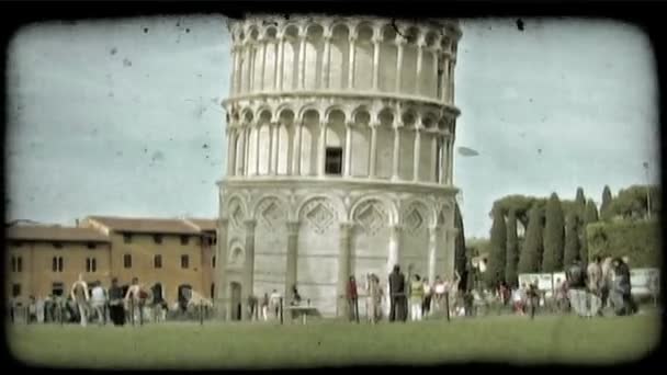 Pisa Italie Circa Mai 2012 Prise Vue Personnes Passant Par — Video