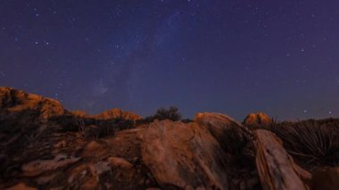 Atış Nevada Çölü, dağların devirme Timelapse. Bu gece çekildi.