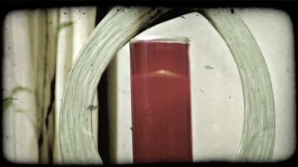 Una Decorazione Candele Rosse Italiane Clip Video Stilizzato Vintage — Video Stock