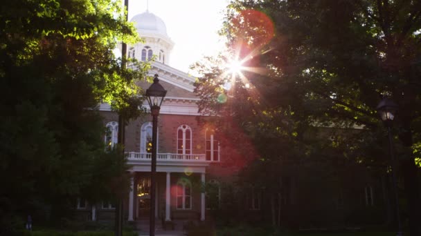 Lens Fáklyát Lövés Carson City Capitol Épületben Lövés Nap Folyamán — Stock videók