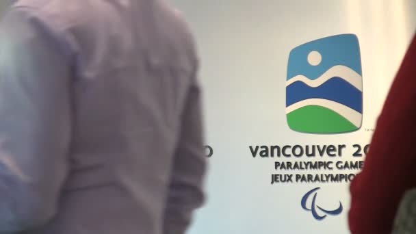 Vancouver Kanada Ekim 2012 Ngilizce Fransızca 2010 Kış Olimpiyatları Vancouver — Stok video