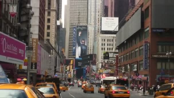 New York Abd Mart 2015 Yaklaşık Times Square New York — Stok video