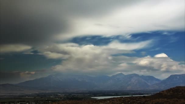 Time Lapse Záběr Horské Pásmo Utahu Tento Snímek Byl Pořízen — Stock video