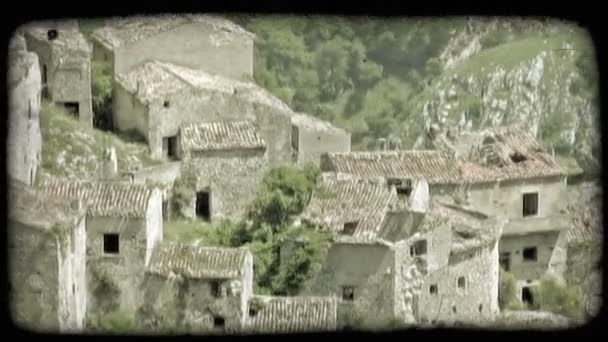 Prise Vue Depuis Bord Une Ville Italie Vintage Stylisé Clip — Video