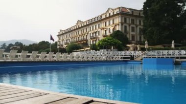 Köşe Tremezzo Hotel Lake Como İtalya'vurdu.