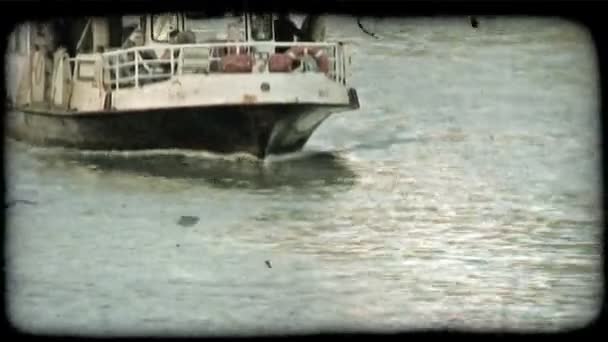 Βενετία Ιταλία Γύρω Στο 2012 Κινητήρα Καραβάκι Στο Νερό Εκλεκτής — Αρχείο Βίντεο