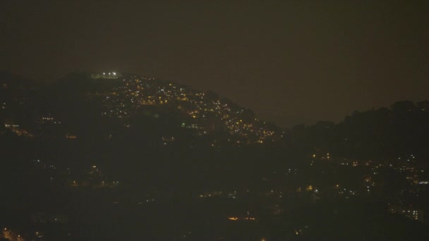 到了晚上 巴西里约热内卢的全景图 — 图库视频影像