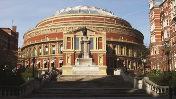 Vista Panorámica Del Royal Albert Hall Londres — Vídeos de Stock