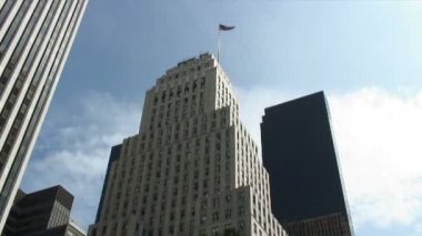Zaman atlamalı çekim New York'ta gökdelenler