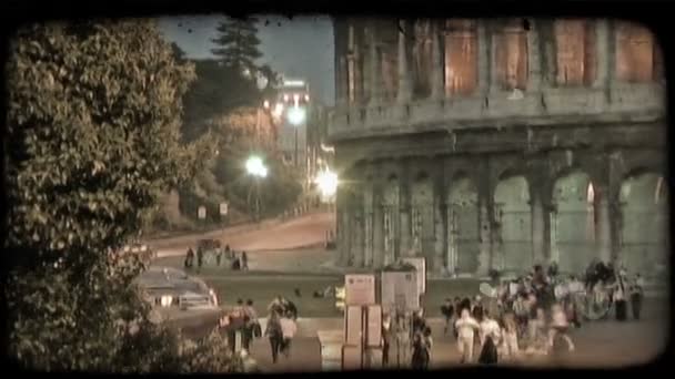 Roma Italia Circa 2012 Pandestra Del Colosseo Italia Clip Video — Video Stock