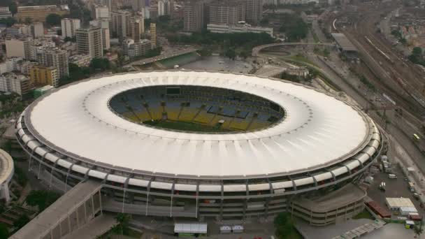 Rio Janeiro Haziran 2013 Maracana Futbol Stadyumunun Görüntüleri Dahil Olmak — Stok video