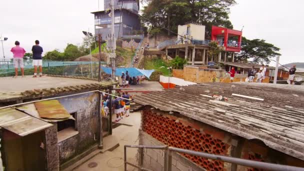 Rio Janeiro Brasile Giugno 2013 Slow Tracking Della Comunità Favela — Video Stock