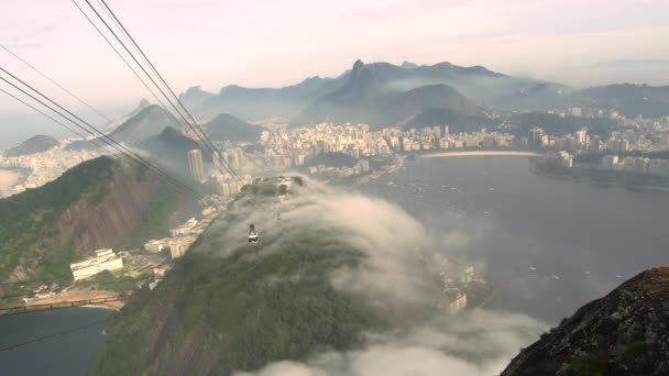Rio Janeiro Brezilya Brezilya Kıyı Sisli Bir Gün — Stok video