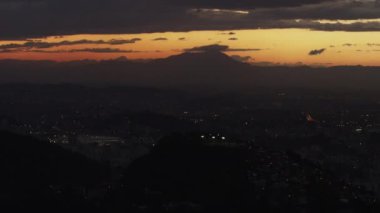 Rio de Janeiro statik kısa gün batımını fotoğrafını bu
