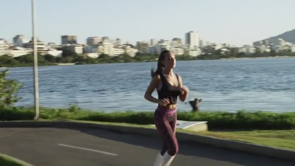 Rio Janeiro Juni 2013 Fram Rate Konvertering Skott Ung Kvinna — Stockvideo