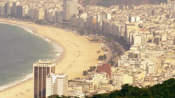 在里约热内卢 巴西依帕内玛海滩的镜头 — 图库视频影像