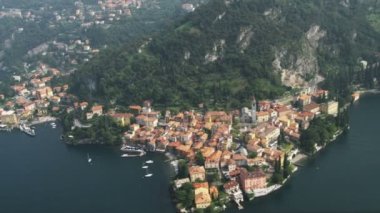 Şehir Como Lake Como tarafından hava atış yukarıdan