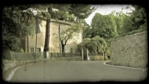 Выстрел Улицы Италии Винтажный Стилизованный Видеоклип — стоковое видео